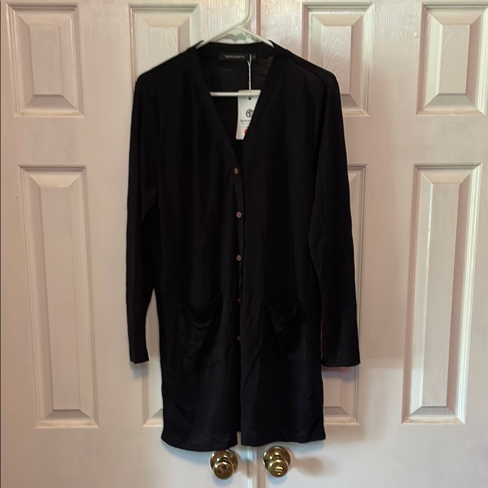 Merokeety Knit Cardigan Sweater Longline